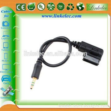 Round AMI MMI 3.5mm aux Audi A6 audio music interface cable